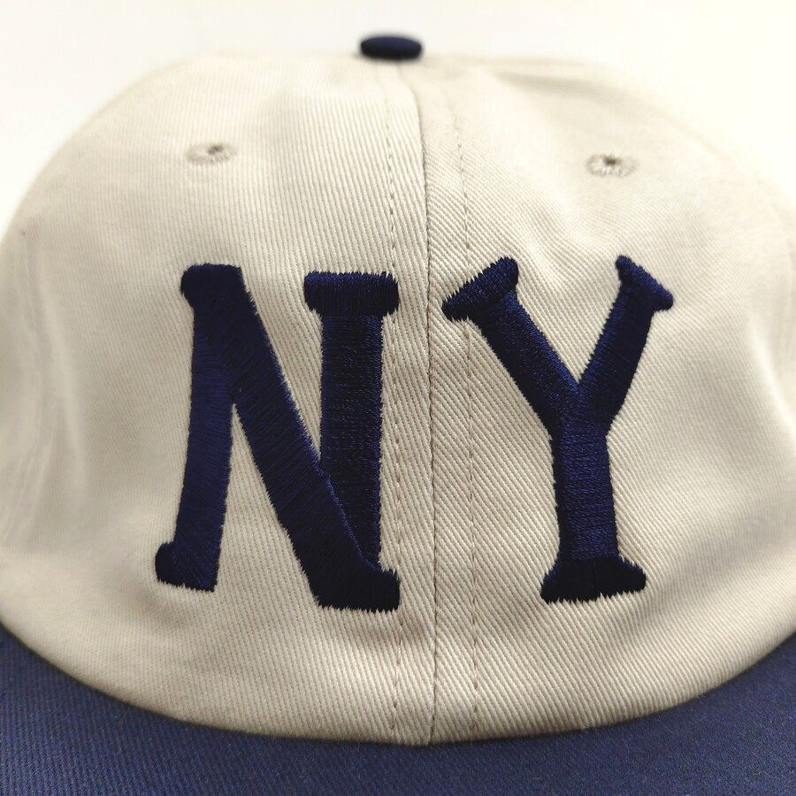 COOPERSTOWN BALL CAP / 1936 NEWYORK BLACK YANKEES / STONE×NAVY / 50mm LOGO / SPECIAL ORDER COLOR / MADE IN USA