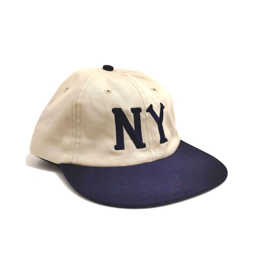 COOPERSTOWN BALL CAP / 1936 NEWYORK BLACK YANKEES / STONE×NAVY / 50mm LOGO / SPECIAL ORDER COLOR / MADE IN USA