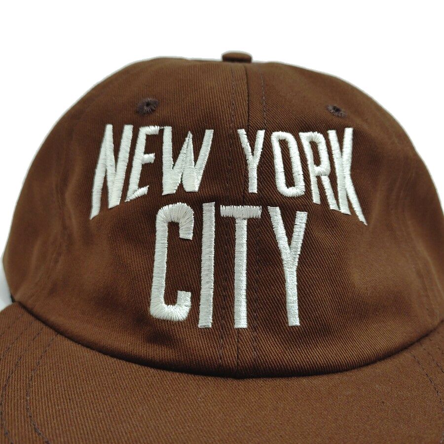 COOPERSTOWN BALL CAP / MOTIF-NEWYORK CITY / BROWN / SPECIAL ORDER COLOR / MADE IN USA