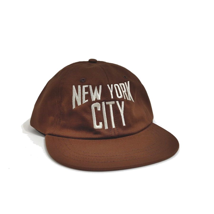 COOPERSTOWN BALL CAP / MOTIF-NEWYORK CITY / BROWN / SPECIAL ORDER COLOR / MADE IN USA
