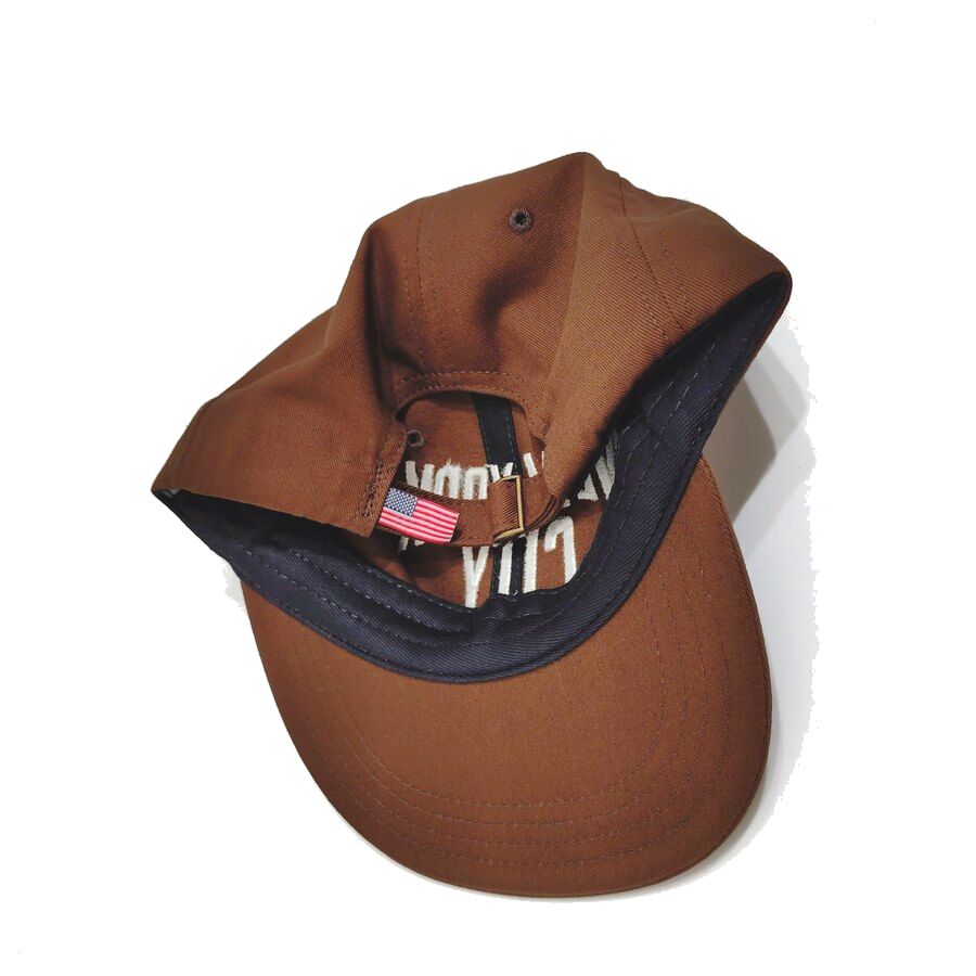 COOPERSTOWN BALL CAP / MOTIF-NEWYORK CITY / BROWN / SPECIAL ORDER COLOR / MADE IN USA