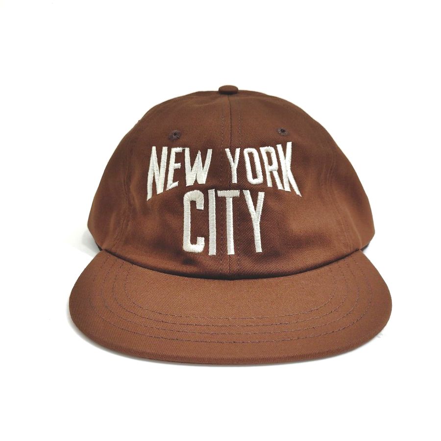 COOPERSTOWN BALL CAP / MOTIF-NEWYORK CITY / BROWN / SPECIAL ORDER COLOR / MADE IN USA