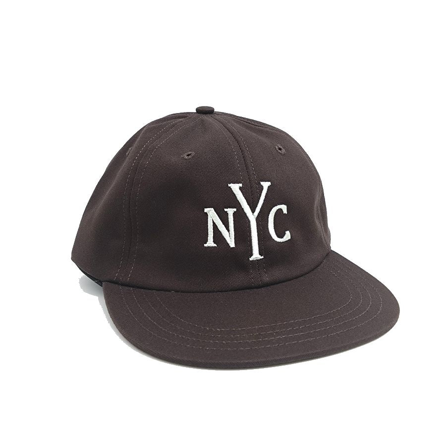 COOPERSTOWN BALL CAP / MOTIF-NEWYORK CITY(NYC) D,BROW / SPECIAL ORDER COLOR / MADE IN USA