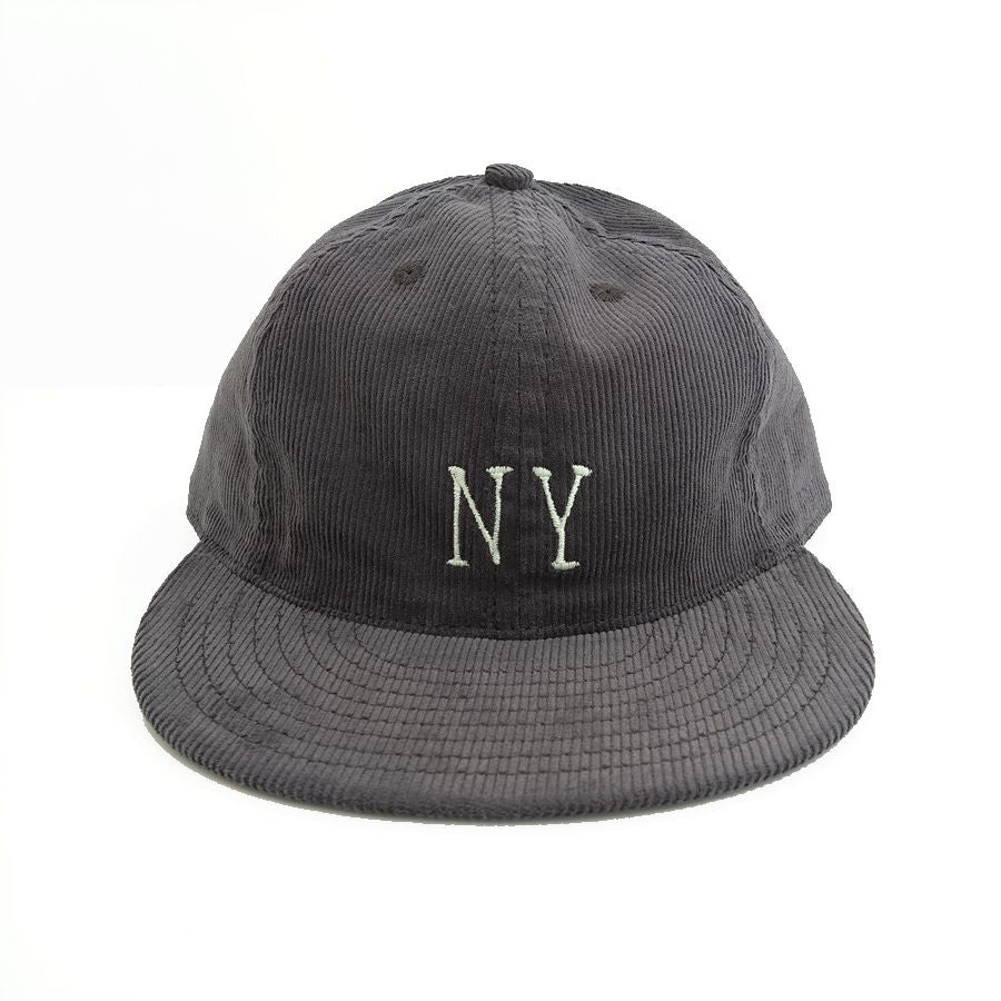 COOPERSTOWN BALL CAP / CORDUROY CAP / 1936 NEWYORK BLACK YANKEES(SMALL LOGO) GRAY / SOFT VISOR / SPECIAL ORDER MODEL / MADE IN USA
