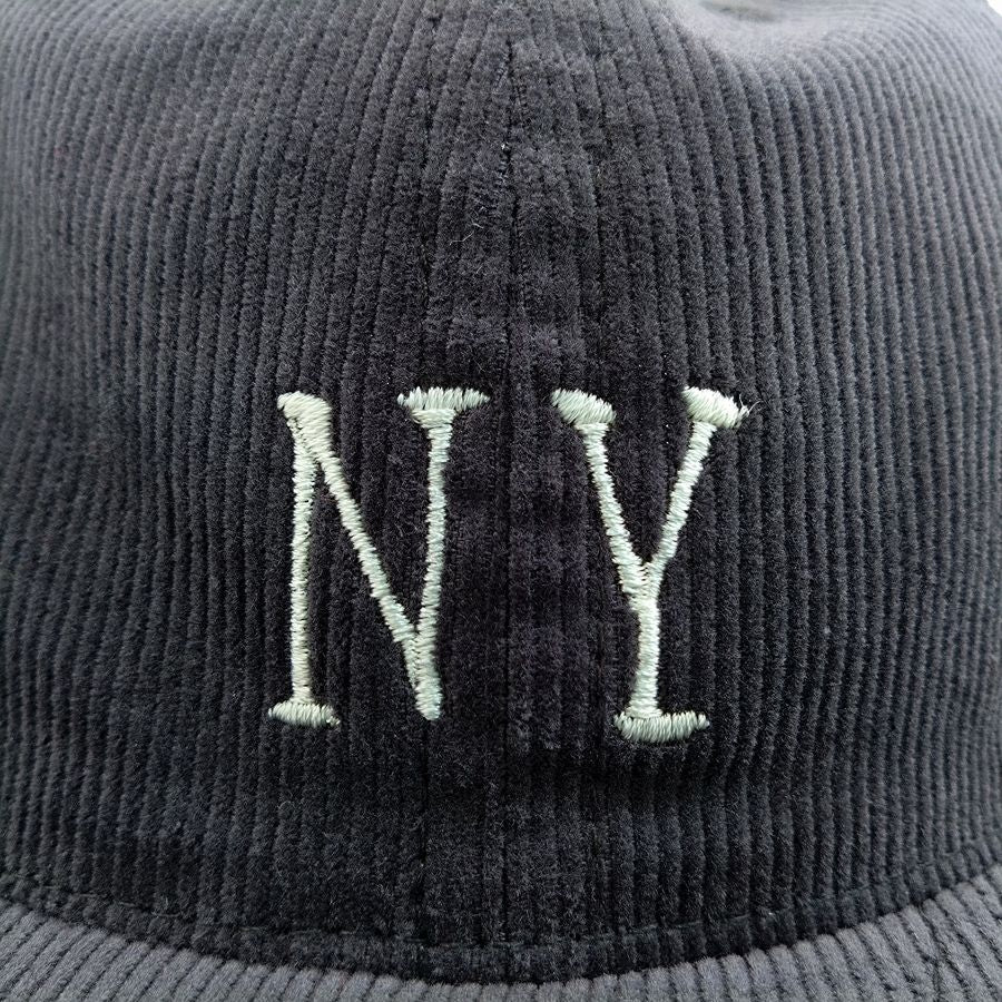 COOPERSTOWN BALL CAP / CORDUROY CAP / 1936 NEWYORK BLACK YANKEES(SMALL LOGO) GRAY / SOFT VISOR / SPECIAL ORDER MODEL / MADE IN USA