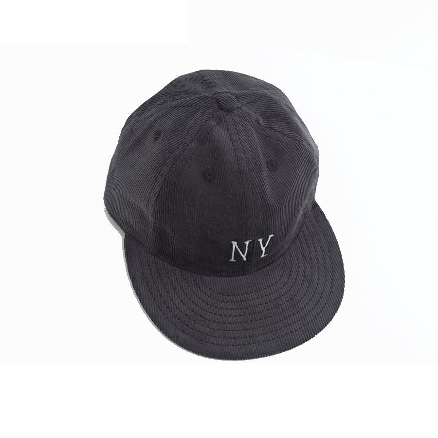 COOPERSTOWN BALL CAP / CORDUROY CAP / 1936 NEWYORK BLACK YANKEES(SMALL LOGO) GRAY / SOFT VISOR / SPECIAL ORDER MODEL / MADE IN USA