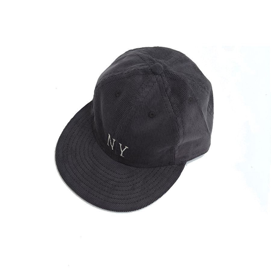 COOPERSTOWN BALL CAP / CORDUROY CAP / 1936 NEWYORK BLACK YANKEES(SMALL LOGO) GRAY / SOFT VISOR / SPECIAL ORDER MODEL / MADE IN USA