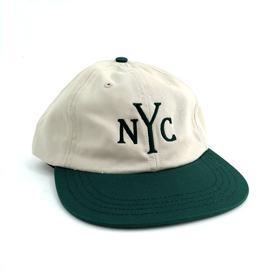 COOPERSTOWN BALL CAP / MOTIF NEWYORK CITY(NYC) / STONE×GREEN / SPECIAL ORDER COLOR / MADE IN USA