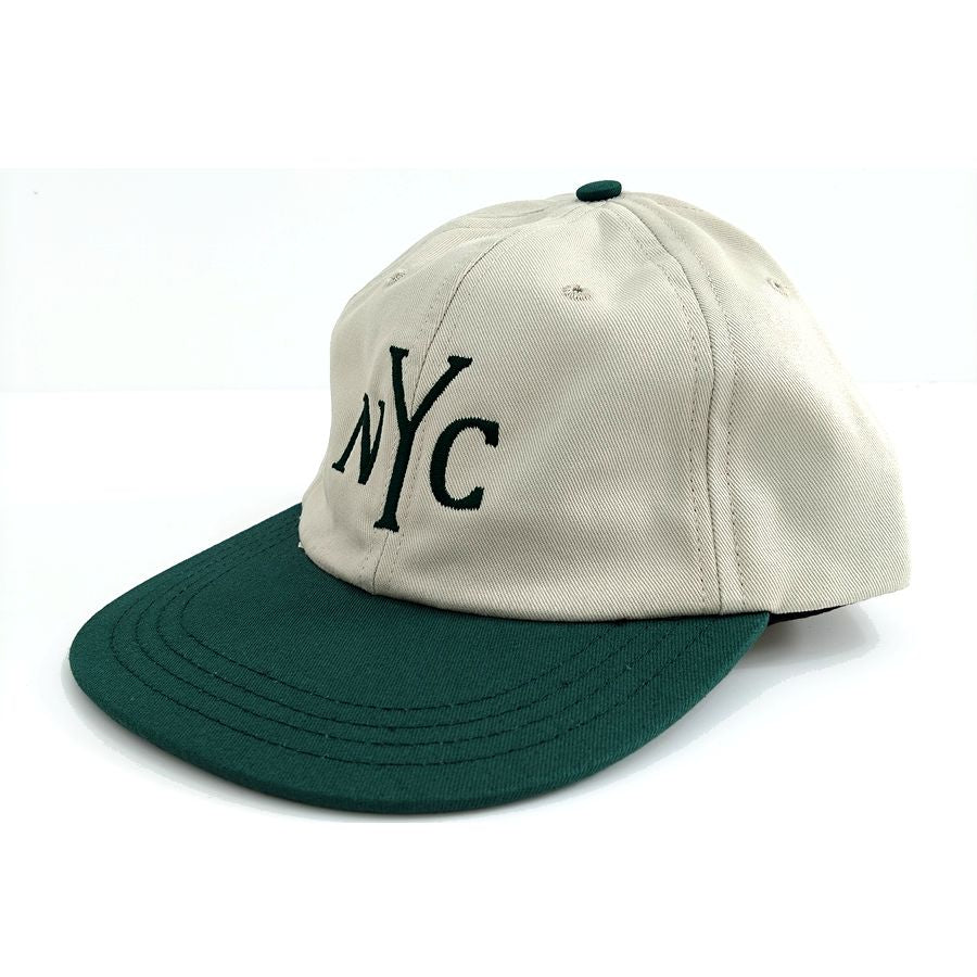 COOPERSTOWN BALL CAP / MOTIF NEWYORK CITY(NYC) / STONE×GREEN / SPECIAL ORDER COLOR / MADE IN USA