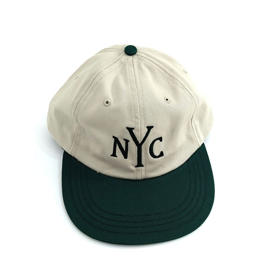 COOPERSTOWN BALL CAP / MOTIF NEWYORK CITY(NYC) / STONE×GREEN / SPECIAL ORDER COLOR / MADE IN USA