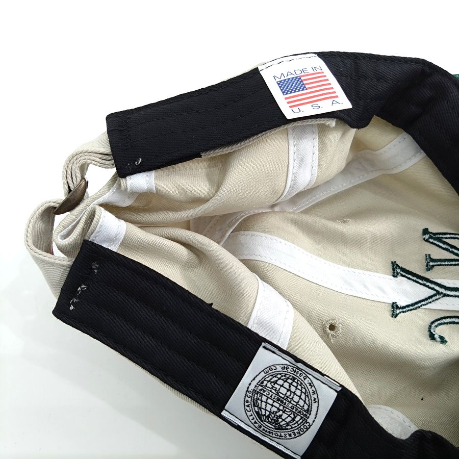 COOPERSTOWN BALL CAP / MOTIF NEWYORK CITY(NYC) / STONE×GREEN / SPECIAL ORDER COLOR / MADE IN USA
