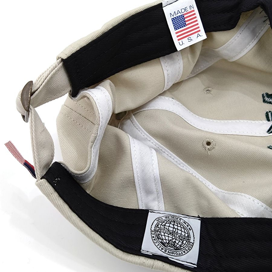 COOPERSTOWN BALL CAP / 1936 NEWYORK BLACK YANKEES / STONE×GREEN / SPECIAL ORDER COLOR / MADE IN USA