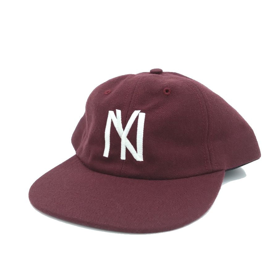 COOPERSTOWN BALL CAP / 1935 NEWYORK BLACK YANKEES / WOOLSAGE / MAROON / MADE IN USA
