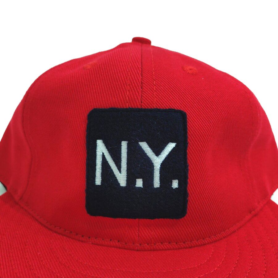 COOPERSTOWN BALL CAP / MOTIF-NEWYORK (N.Y.) / SPECIAL ORDER MODEL / BRUSHED COTTON TWILL / SOFT VISOR / 2PATCH COLOR / MADE IN USA