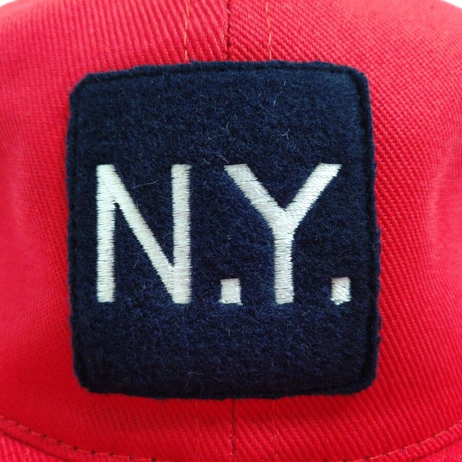 COOPERSTOWN BALL CAP / MOTIF-NEWYORK (N.Y.) / SPECIAL ORDER MODEL / BRUSHED COTTON TWILL / SOFT VISOR / 2PATCH COLOR / MADE IN USA
