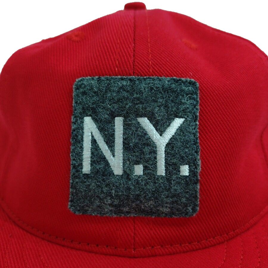 COOPERSTOWN BALL CAP / MOTIF-NEWYORK (N.Y.) / SPECIAL ORDER MODEL / BRUSHED COTTON TWILL / SOFT VISOR / 2PATCH COLOR / MADE IN USA