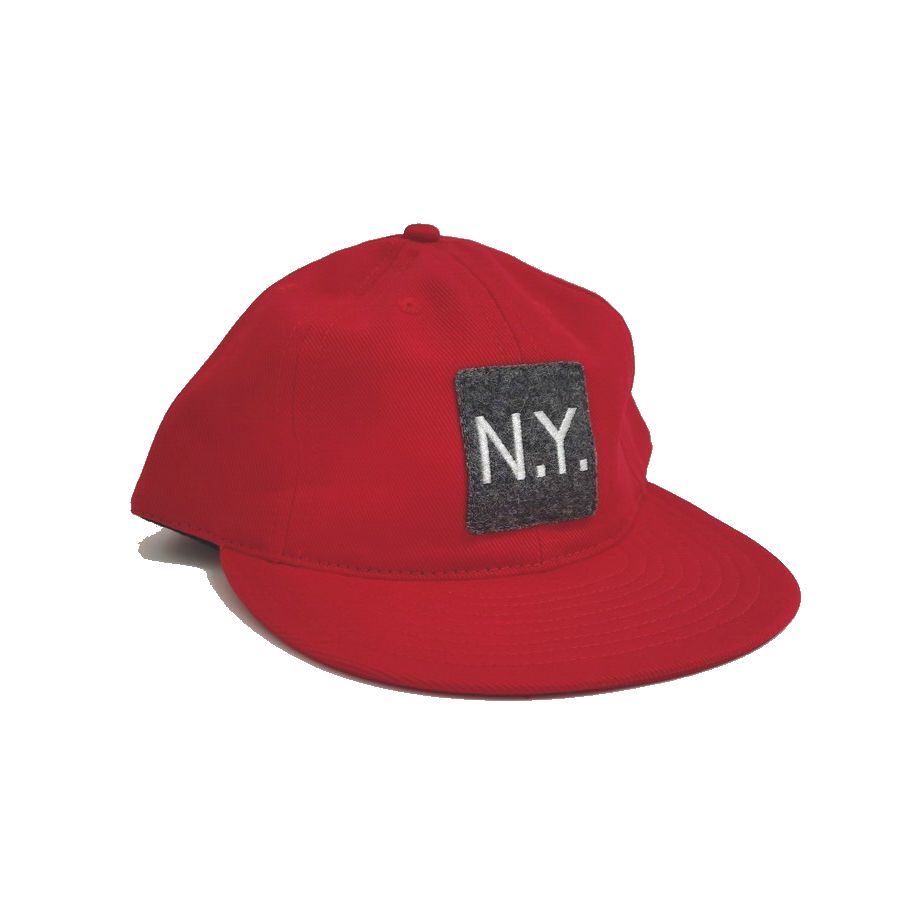 COOPERSTOWN BALL CAP / MOTIF-NEWYORK (N.Y.) / SPECIAL ORDER MODEL / BRUSHED COTTON TWILL / SOFT VISOR / 2PATCH COLOR / MADE IN USA