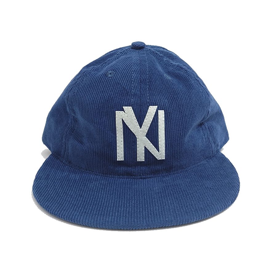 COOPERSTOWN BALL CAP / CORDUROY CAP / 1935 NEWYORK BLACK YANKEES / OCEAN / SOFT VISOR / FELT / SPECIAL ORDER MODEL / MADE IN USA