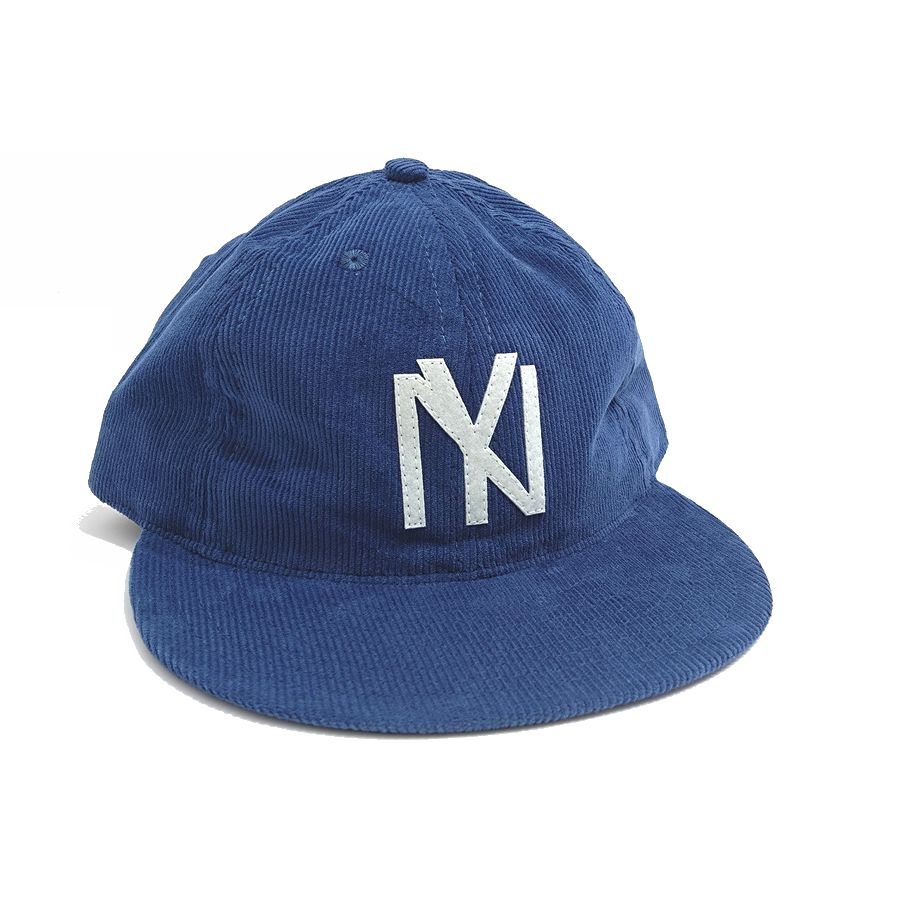 COOPERSTOWN BALL CAP / CORDUROY CAP / 1935 NEWYORK BLACK YANKEES / OCEAN / SOFT VISOR / FELT / SPECIAL ORDER MODEL / MADE IN USA