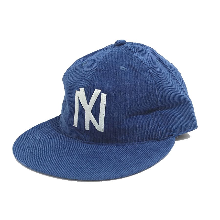 COOPERSTOWN BALL CAP / CORDUROY CAP / 1935 NEWYORK BLACK YANKEES / OCEAN / SOFT VISOR / FELT / SPECIAL ORDER MODEL / MADE IN USA
