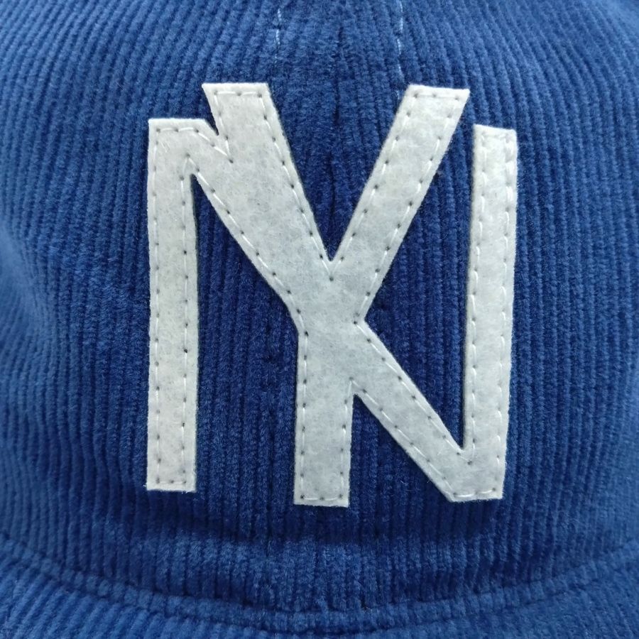 COOPERSTOWN BALL CAP / CORDUROY CAP / 1935 NEWYORK BLACK YANKEES / OCEAN / SOFT VISOR / FELT / SPECIAL ORDER MODEL / MADE IN USA