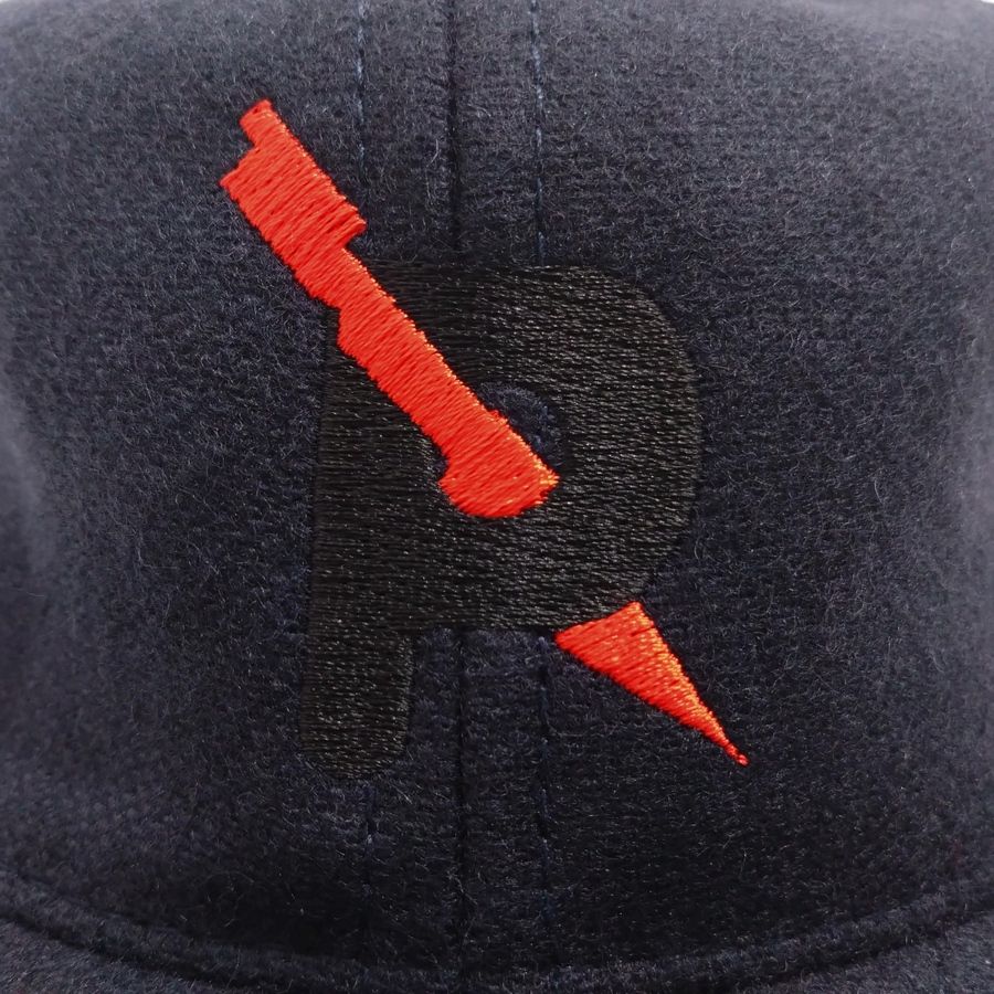 COOPERSTOWN BALL CAP / 1935 PANAMA FLASH / NAVY / WOOL FLANNEL / LEATHER STRAP / MADE IN USA