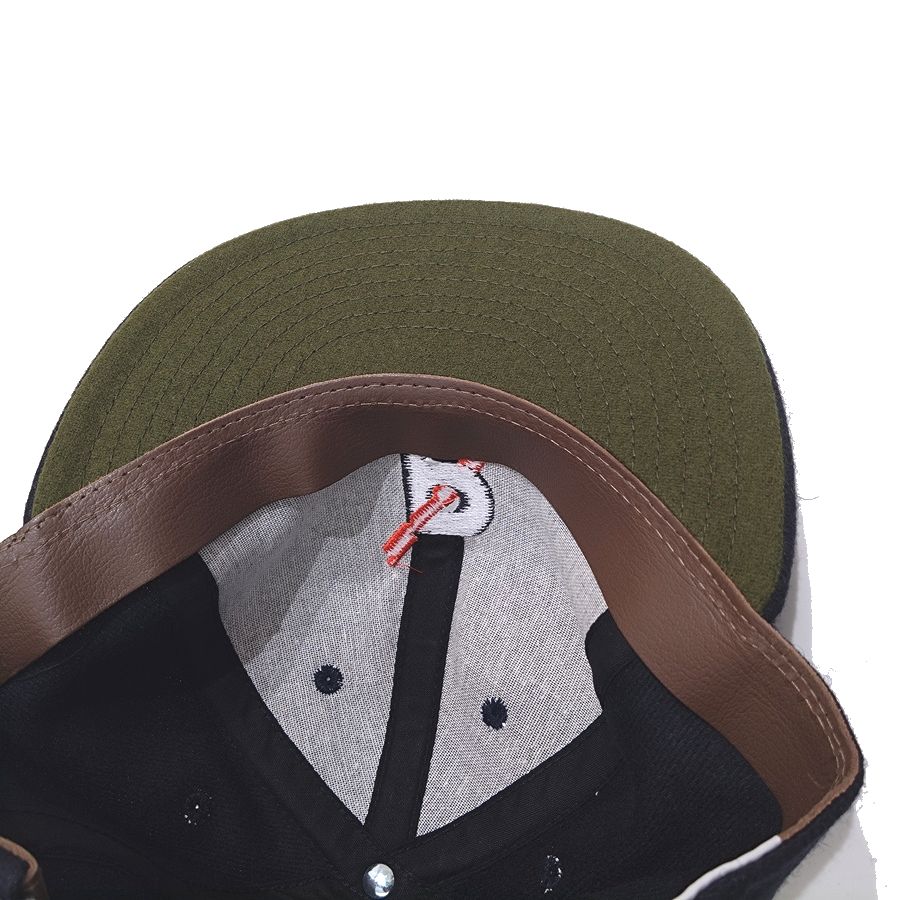 COOPERSTOWN BALL CAP / 1935 PANAMA FLASH / NAVY / WOOL FLANNEL / LEATHER STRAP / MADE IN USA