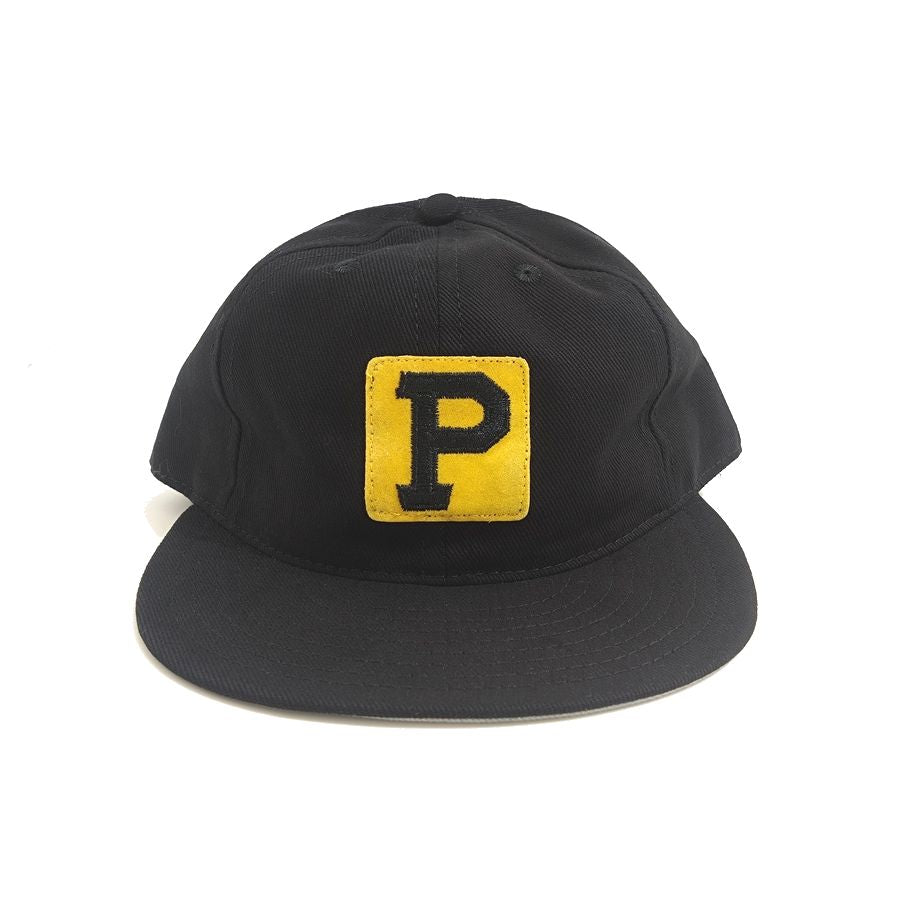 COOPERSTOWN BALL CAP / PITTSBURGH PIRATES / VINTAGE PATCH / BRUSHED COTTON TWILL / SOFT VISOR / SNAP / BLACK / SPECIAL ORDER MODEL / MADE IN USA