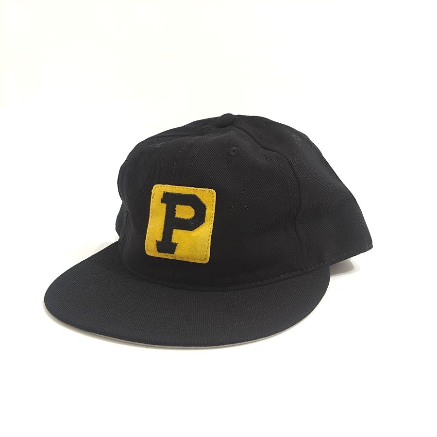 COOPERSTOWN BALL CAP / PITTSBURGH PIRATES / VINTAGE PATCH / BRUSHED COTTON TWILL / SOFT VISOR / SNAP / BLACK / SPECIAL ORDER MODEL / MADE IN USA