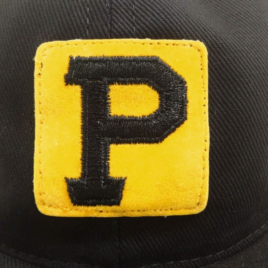 COOPERSTOWN BALL CAP / PITTSBURGH PIRATES / VINTAGE PATCH / BRUSHED COTTON TWILL / SOFT VISOR / SNAP / BLACK / SPECIAL ORDER MODEL / MADE IN USA