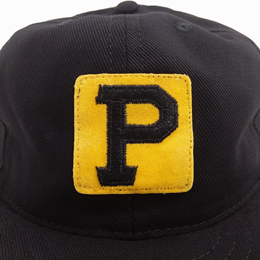 COOPERSTOWN BALL CAP / PITTSBURGH PIRATES / VINTAGE PATCH / BRUSHED COTTON TWILL / SOFT VISOR / SNAP / BLACK / SPECIAL ORDER MODEL / MADE IN USA