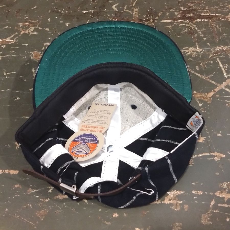 EBBETS FIELD FLANNELS / TEA - 1943 Notre Dame Univercity / PINSTRIPE: Navy×Cream / Wool Flannels / MADE IN USA