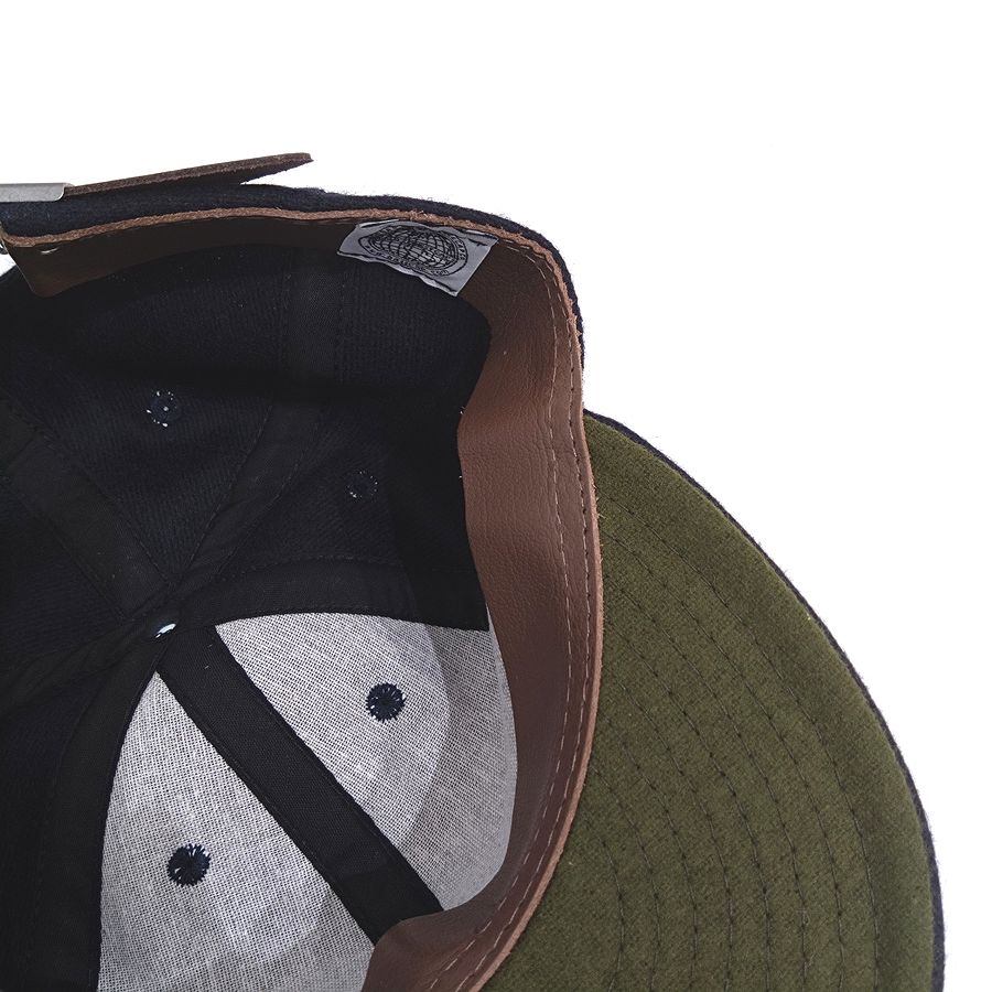 COOPERSTOWN BALL CAP / 1935 NEWYORK BLACK YANKEES (SMALL LOGO)NAVY / WOOL FLANNEL / LEATHER STRAP / MADE IN USA