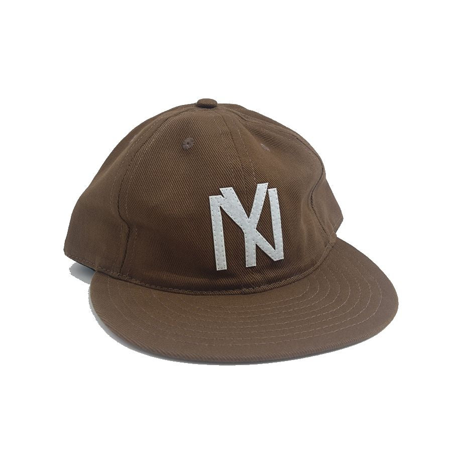 COOPERSTOWN BALL CAP / 1935 NEWYORK BLACK YANKEES / BRUSHED COTTON TWILL / SOFT VISOR / SNAP / BROWN / SPECIAL ORDER / MADE IN USA