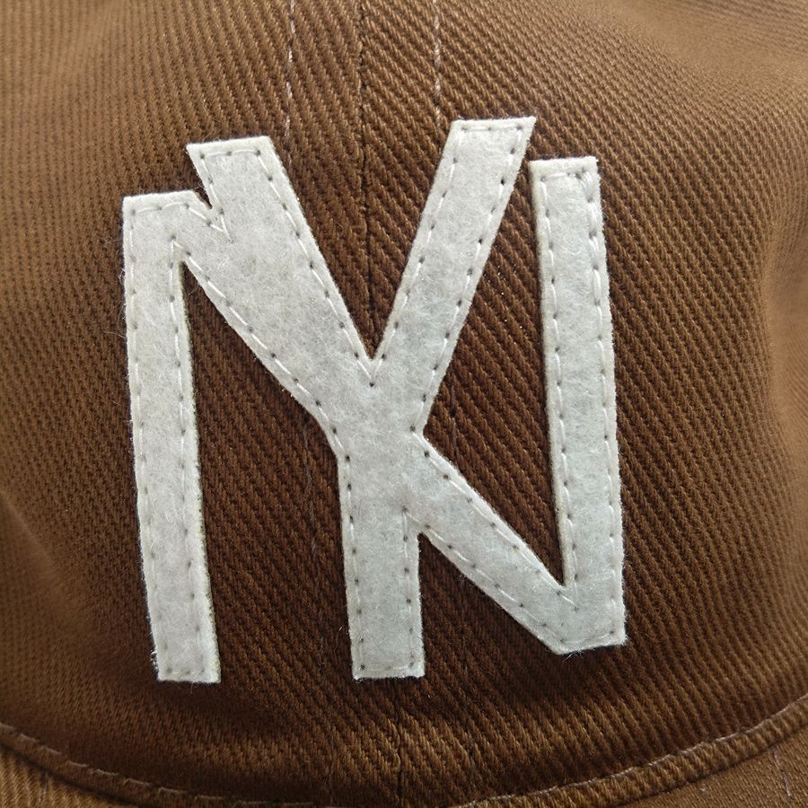 COOPERSTOWN BALL CAP / 1935 NEWYORK BLACK YANKEES / BRUSHED COTTON TWILL / SOFT VISOR / SNAP / BROWN / SPECIAL ORDER / MADE IN USA