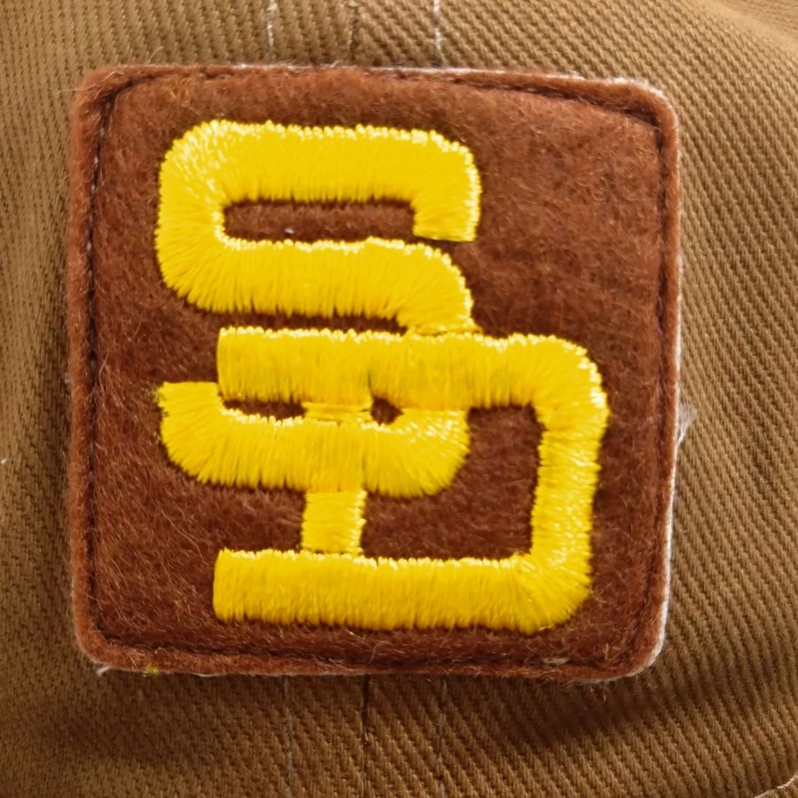 COOPERSTOWN BALL CAP / SANDIEGO PADRES / VINTAGE PATCH / BRUSHED COTTON TWILL / SOFT VISOR / SNAP / BROWN / SPECIAL ORDER MODEL / MADE IN USA