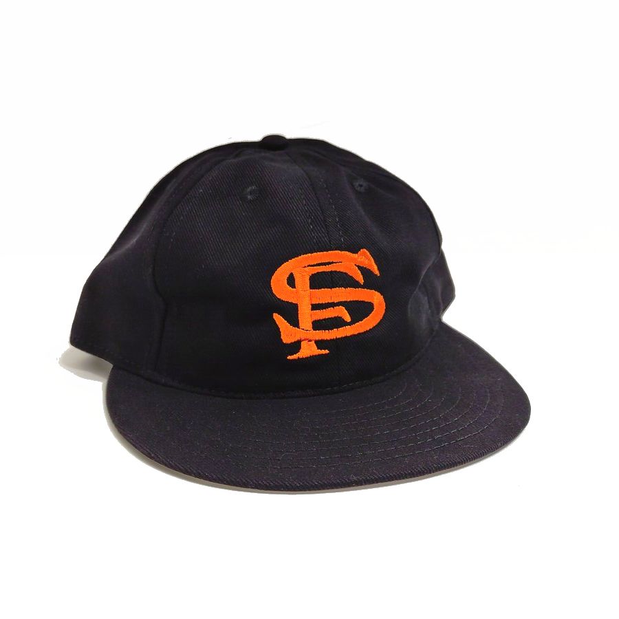 COOPERSTOWN BALL CAP / 1931 SANFRANCISCO SEALS(Orange Logo) / BRUSHED COTTON TWILL / SOFT VISOR / SNAP / BLACK / SPECIAL ORDER MODEL / MADE IN USA