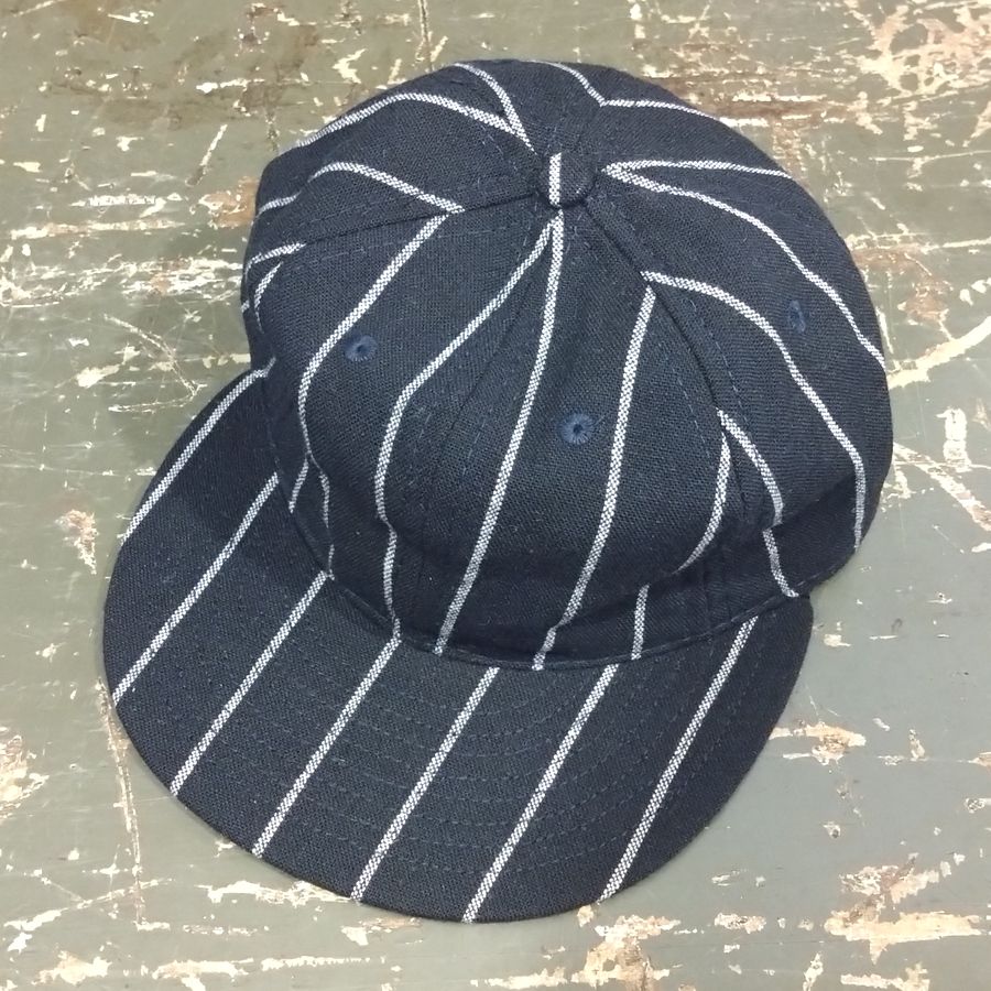 EBBETS FIELD FLANNELS / PINSTRIPE: Navy×Cream / Wool Flannels / MADE IN USA