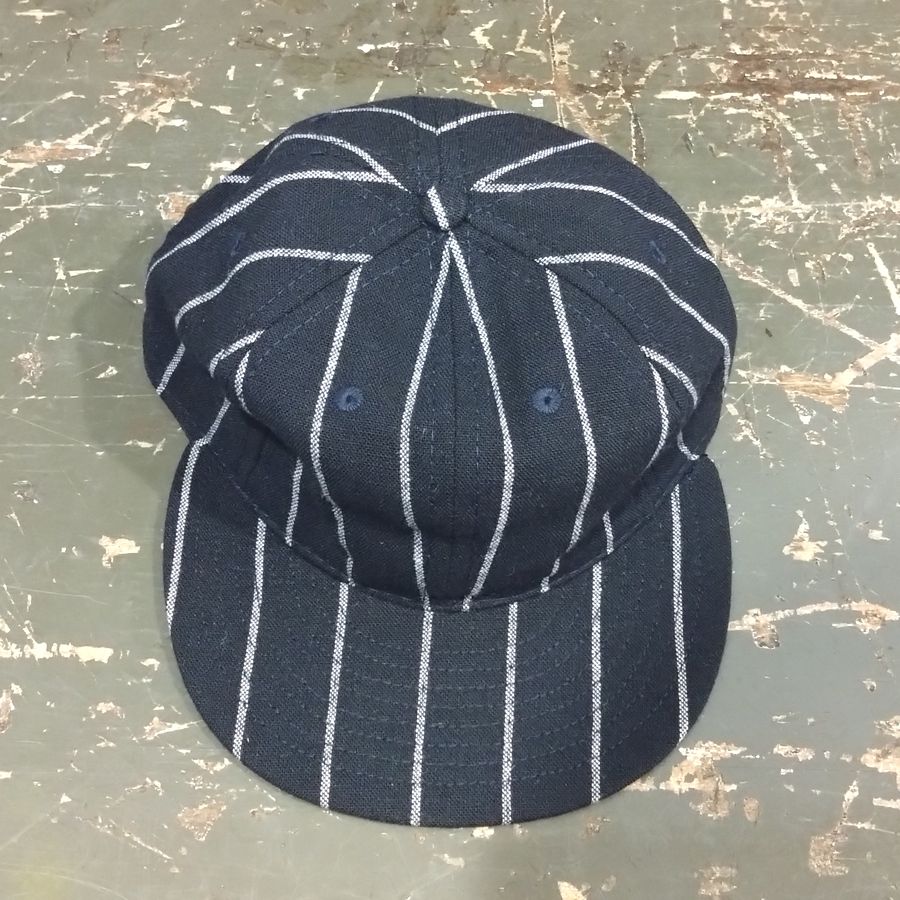 EBBETS FIELD FLANNELS / PINSTRIPE: Navy×Cream / Wool Flannels / MADE IN USA