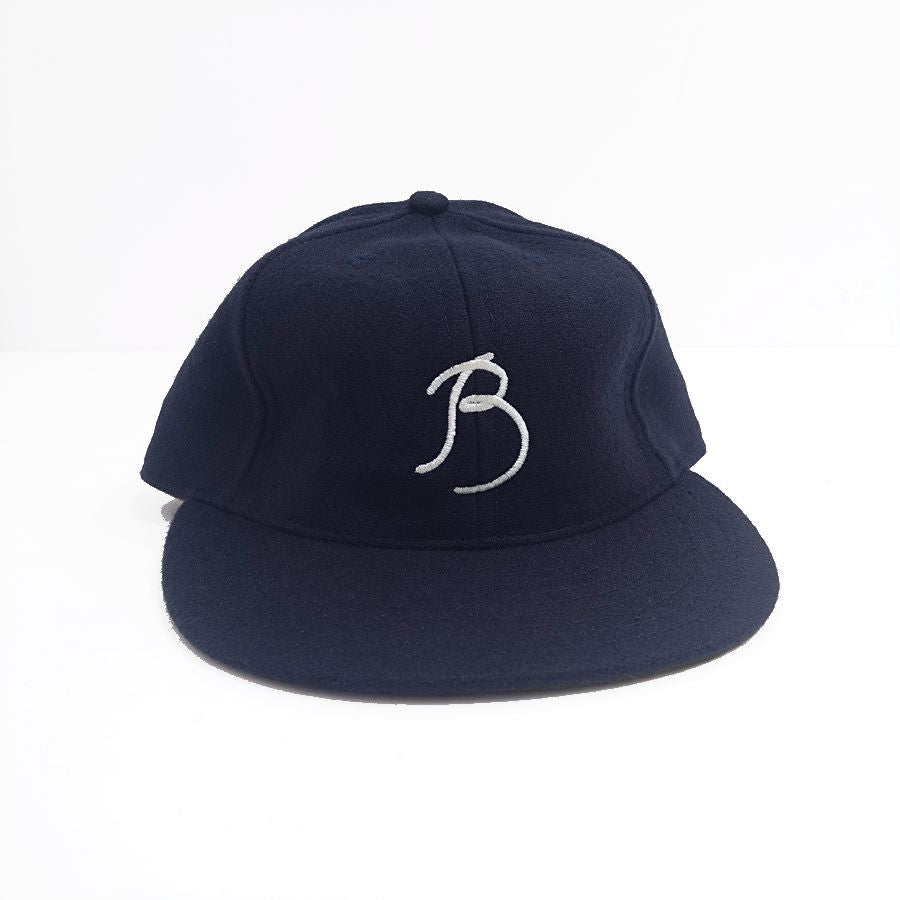 COOPERSTOWN BALL CAP / 1915 BROOKLYN TIP TOPS / NAVY / WOOL FLANNEL / LEATHER STRAP / MADE IN USA