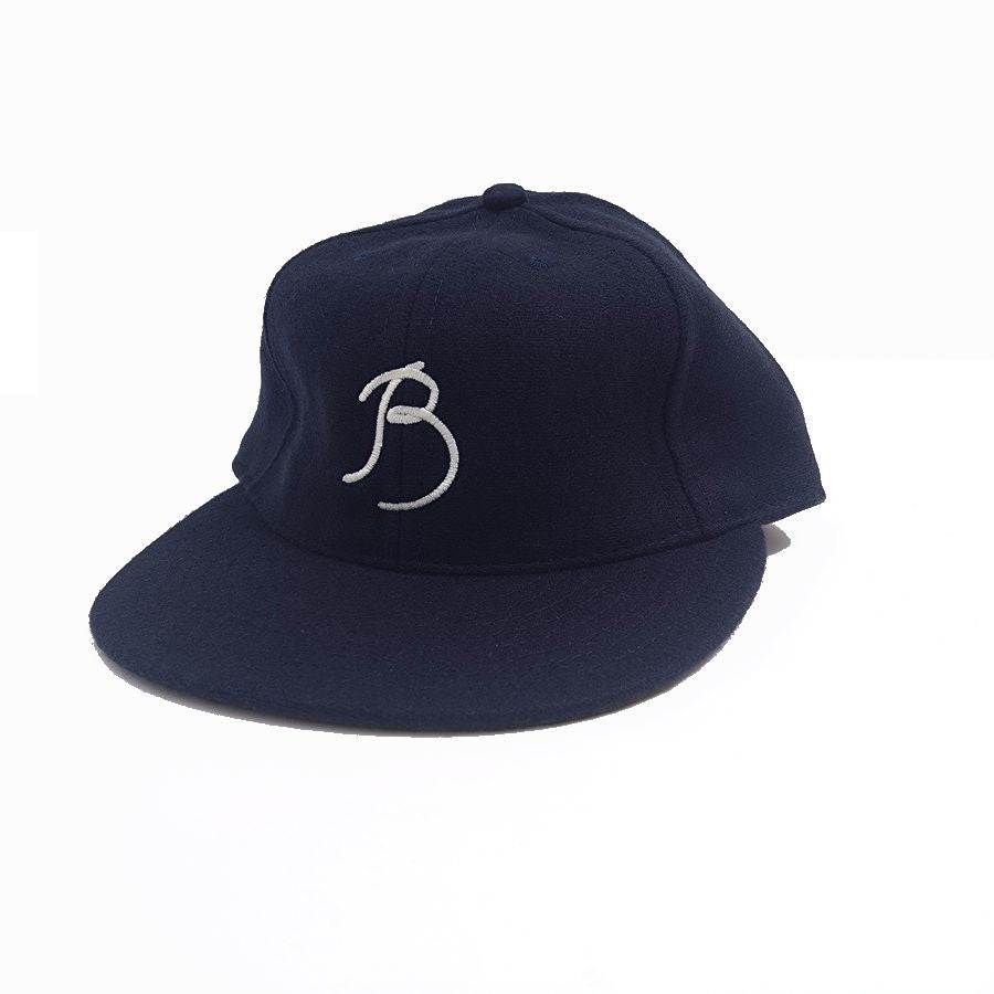 COOPERSTOWN BALL CAP / 1915 BROOKLYN TIP TOPS / NAVY / WOOL FLANNEL / LEATHER STRAP / MADE IN USA