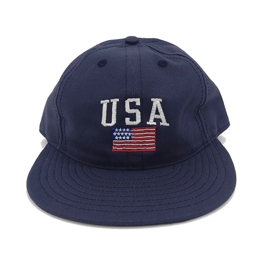 COOPERSTOWN BALL CAP / USA STAR&STRIPE / SOFT / SPECIAL ORDER / SNAP / NAVY / MADE IN USA