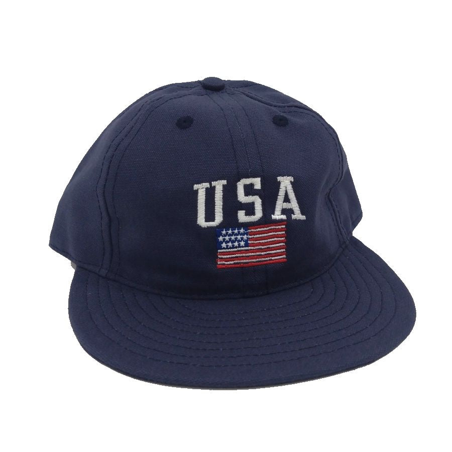 COOPERSTOWN BALL CAP / USA STAR&STRIPE / SOFT / SPECIAL ORDER / SNAP / NAVY / MADE IN USA