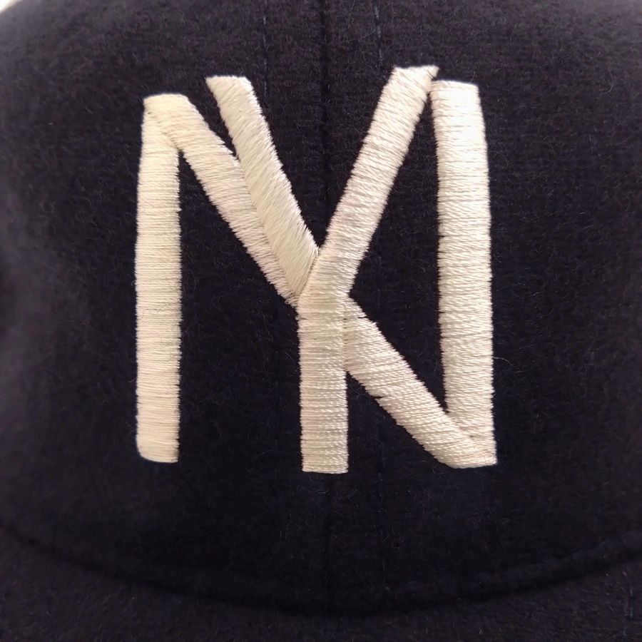 COOPERSTOWN BALL CAP / 1935 NEWYORK BLACK YANKEES / NAVY / WOOL FLANNEL / LEATHER STRAP / MADE IN USA
