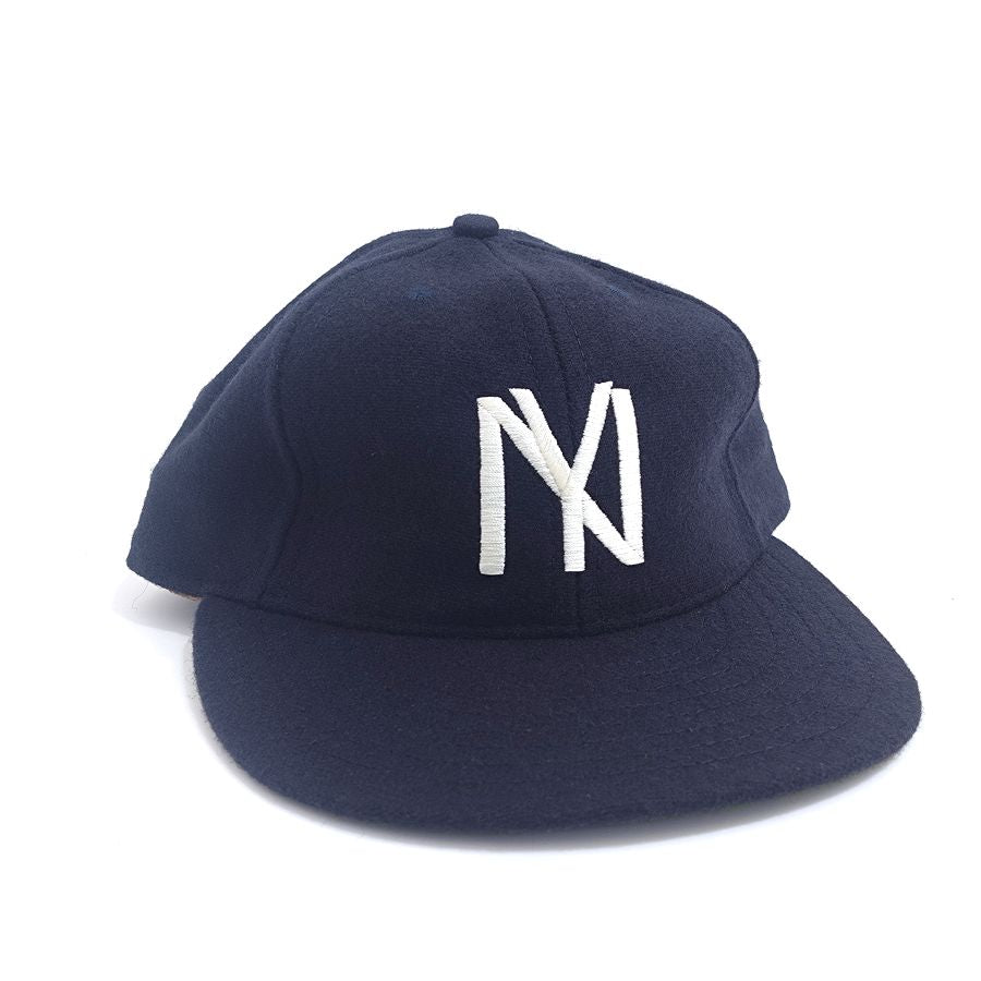 COOPERSTOWN BALL CAP / 1935 NEWYORK BLACK YANKEES / NAVY / WOOL FLANNEL / LEATHER STRAP / MADE IN USA