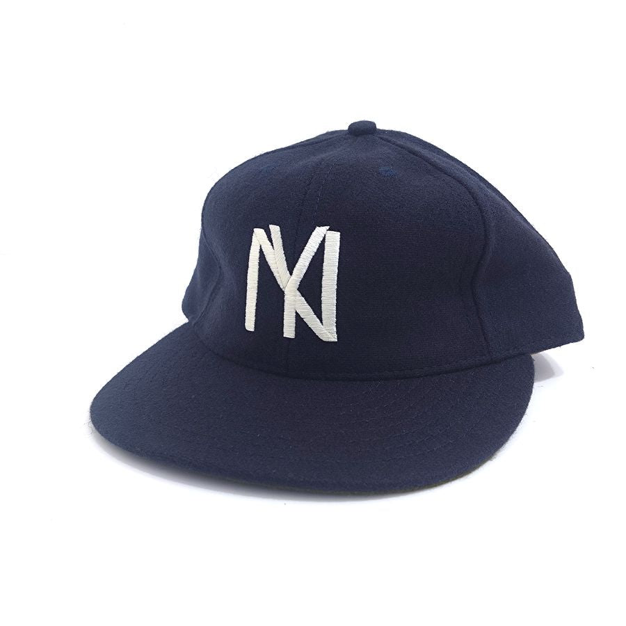 COOPERSTOWN BALL CAP / 1935 NEWYORK BLACK YANKEES / NAVY / WOOL FLANNEL / LEATHER STRAP / MADE IN USA