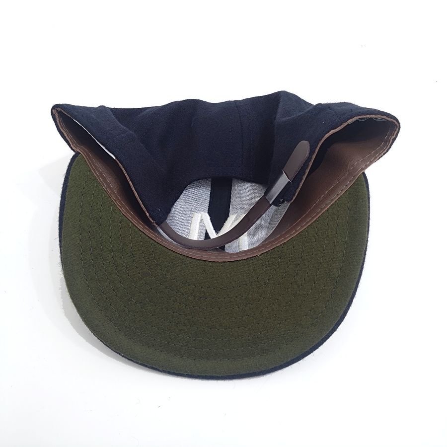 COOPERSTOWN BALL CAP / 1935 NEWYORK BLACK YANKEES / NAVY / WOOL FLANNEL / LEATHER STRAP / MADE IN USA