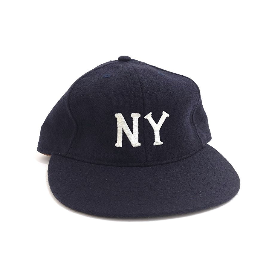 COOPERSTOWN BALL CAP / 1936 NEWYORK BLACK YANKEES / NAVY / WOOL FLANNEL / LEATHER STRAP / MADE IN USA