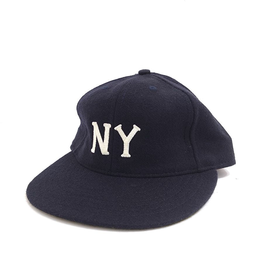 COOPERSTOWN BALL CAP / 1936 NEWYORK BLACK YANKEES / NAVY / WOOL FLANNEL / LEATHER STRAP / MADE IN USA