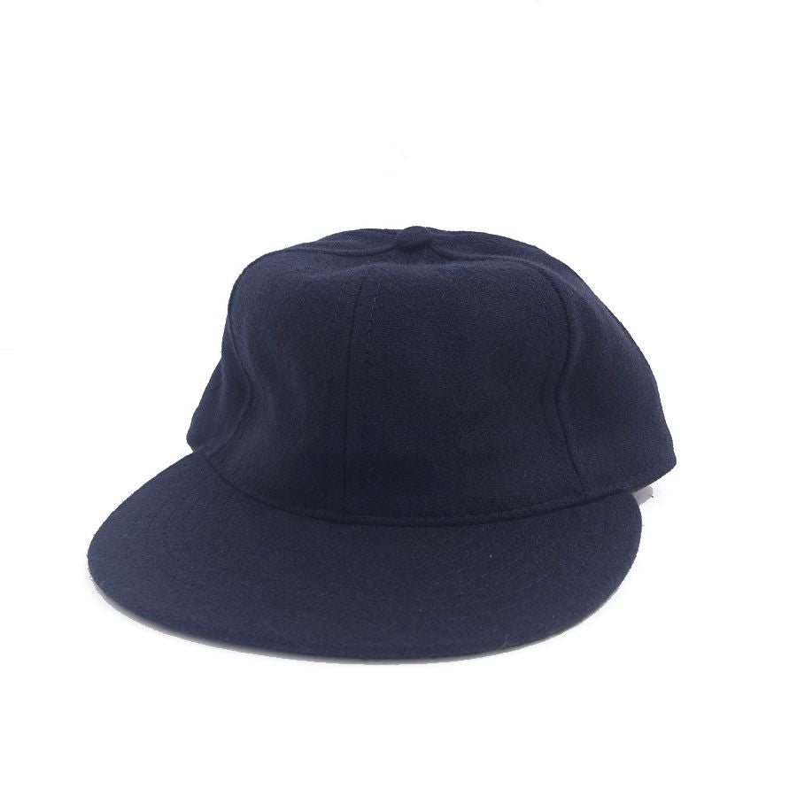COOPERSTOWN BALL CAP / SOLID / NAVY / LEATHER STRAP / MADE IN USA